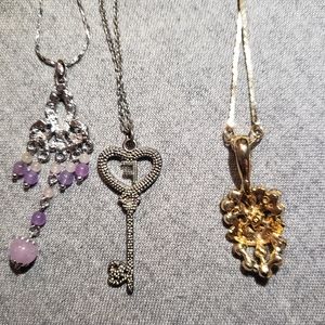 3 different necklaces